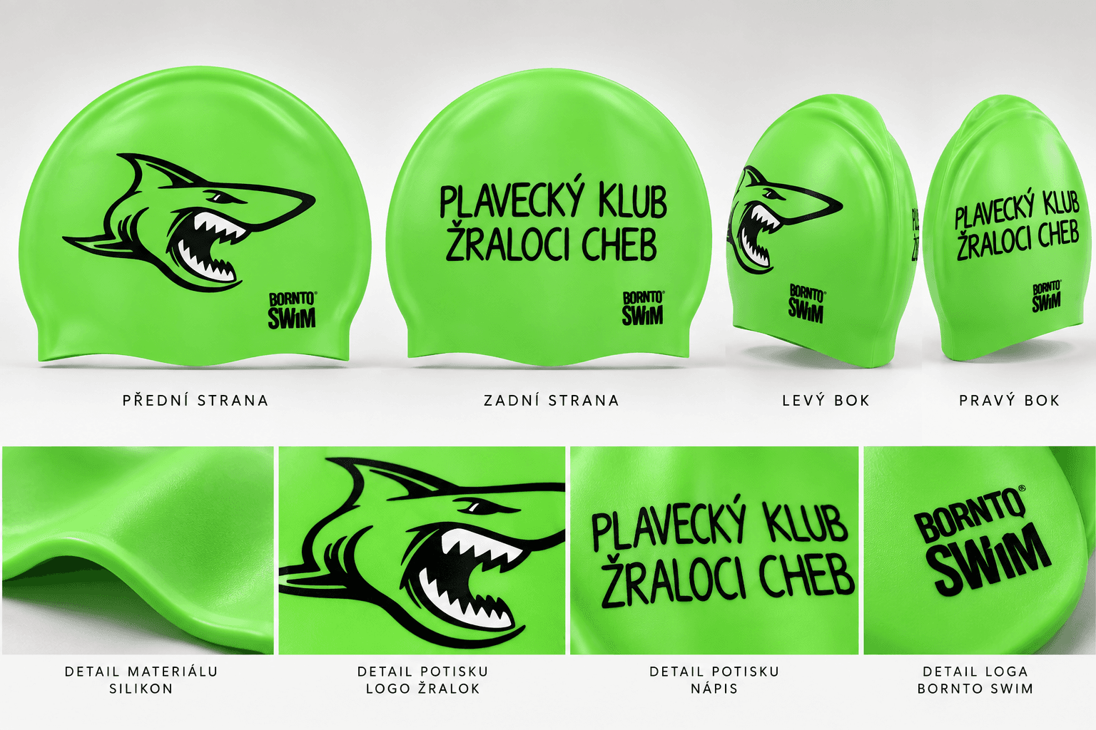 Klubová plavecká čepice